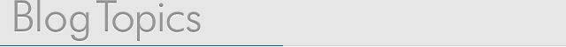Blog Topics